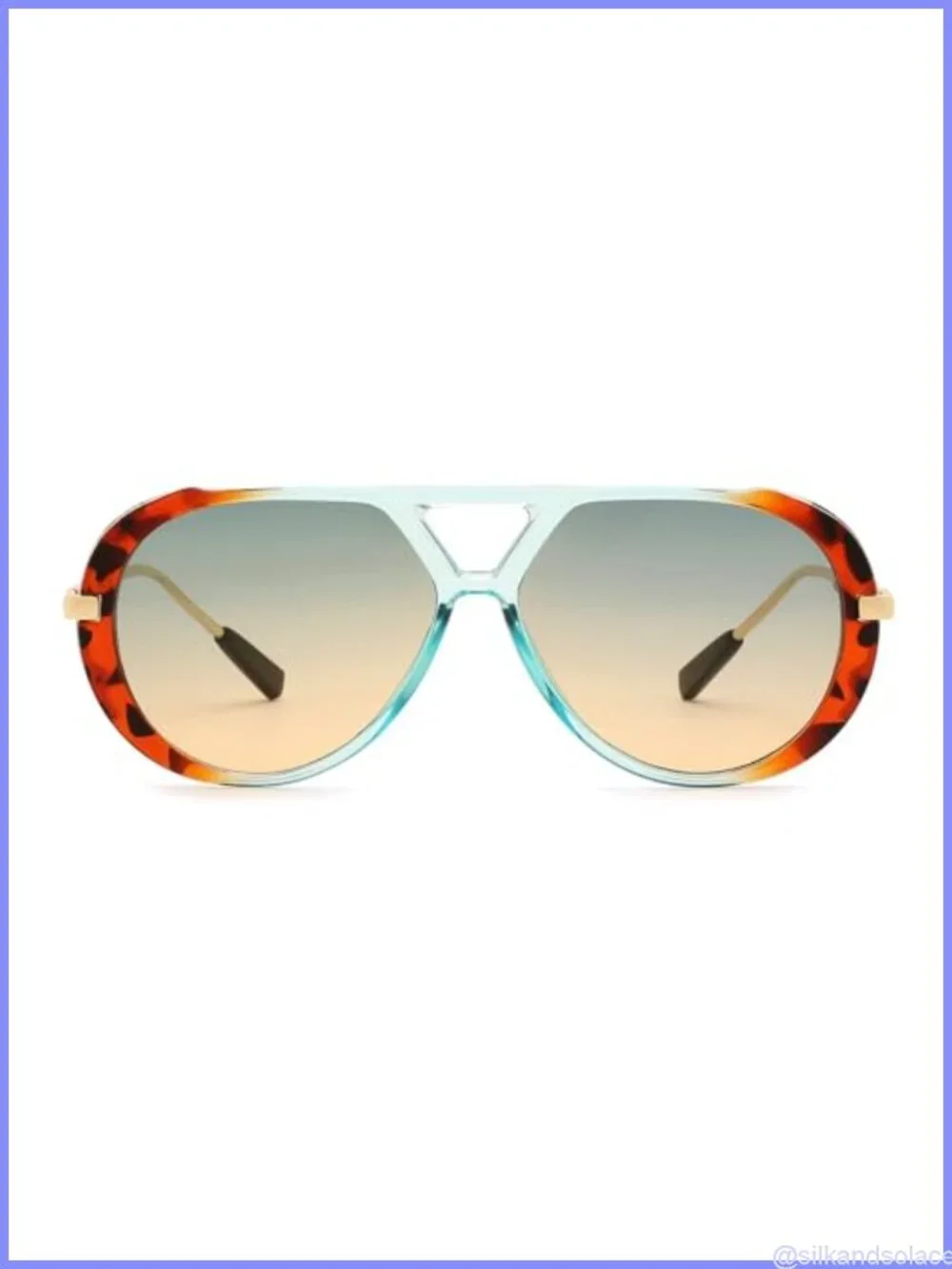 Retro Gold Metal Aviator Sunglasses UV400 Full Frame Unisex